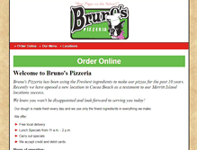Tablet Screenshot of brunos-pizzeria.com